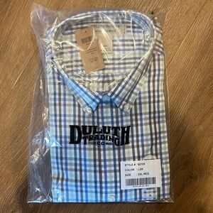 New in bag with tags Duluth wrinkle fighter long sleeve button up
